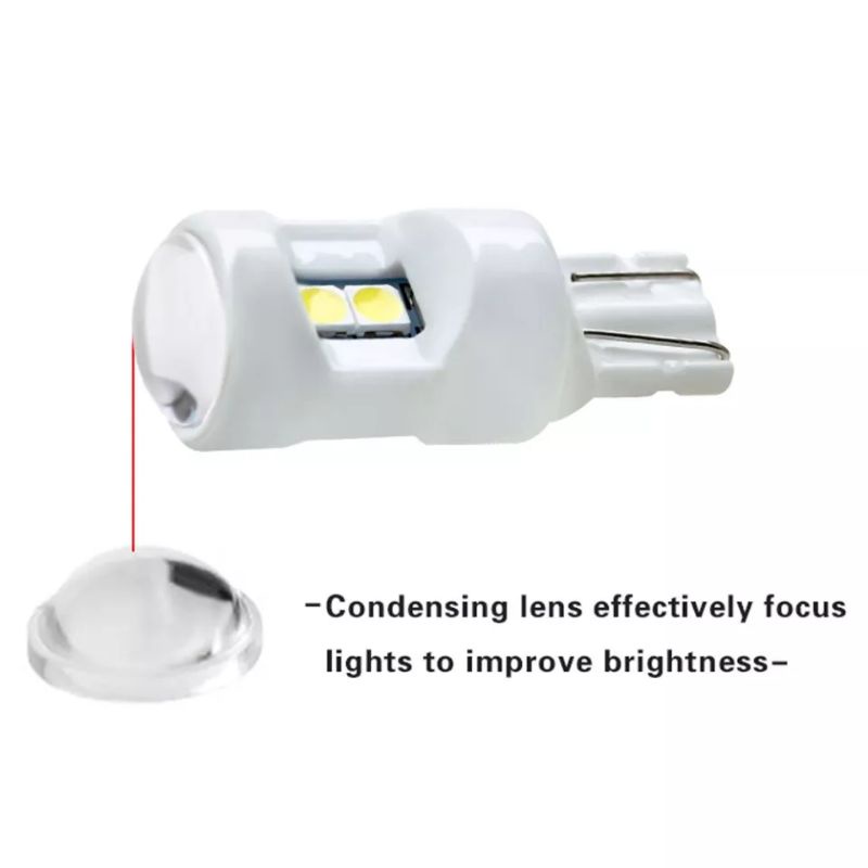 Lampu Led T10 ceramic 6smd chip 3030 superbright senja sen rem