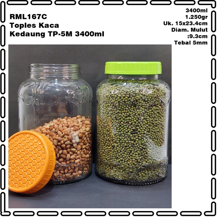 Toples Cendol/Toples Jadul/Toples Es Campur Kaca Kedaung TP-5PM 3400ml