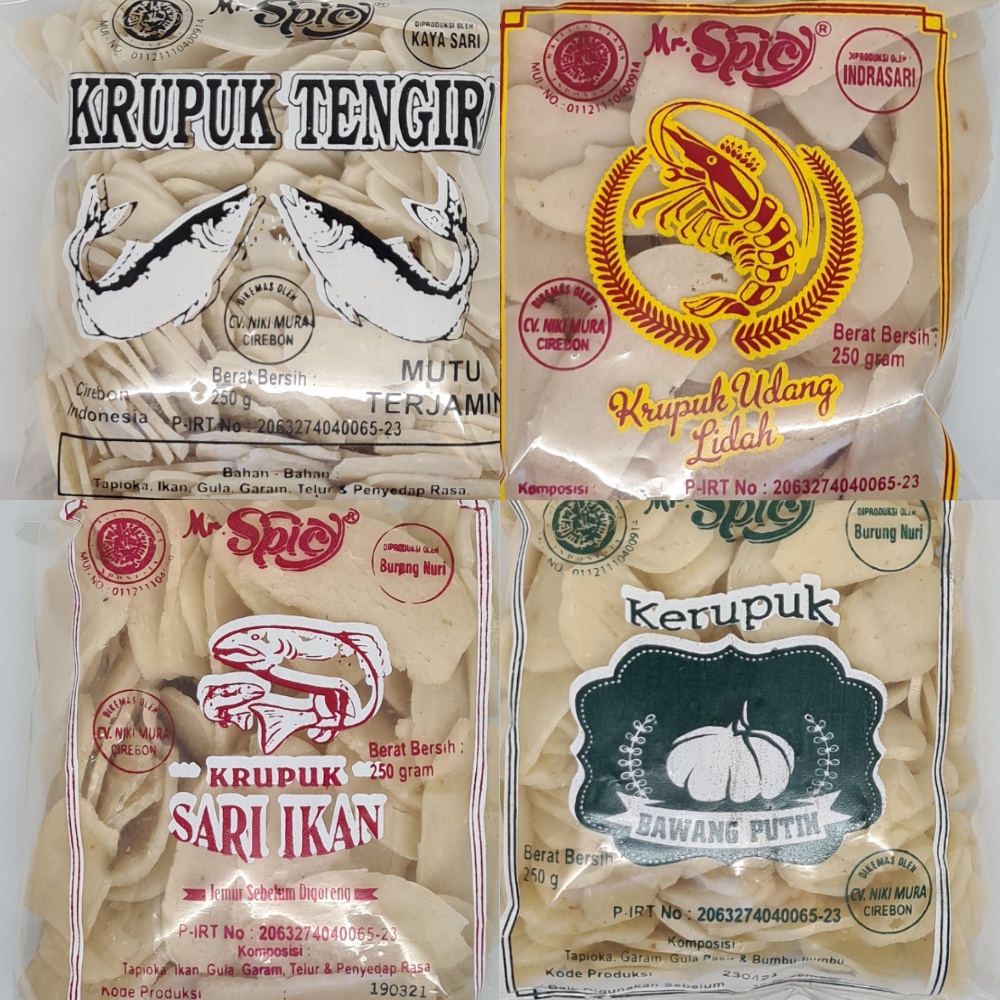 Kerupuk Enak Renyah dan Gurih / Kerupuk Halal Siap Santap Tinggal Goreng / Kerupuk Mr.Spicy Kerupuk Renyah