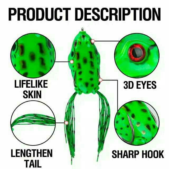 4 pcs Umpan Katak Cod Lure Kodok TERJAMIN