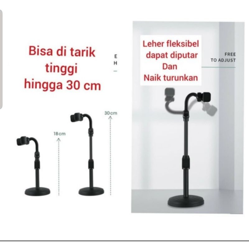 Stand Holder Handphone Cocok buat Smule tiktok zoom meeting dll