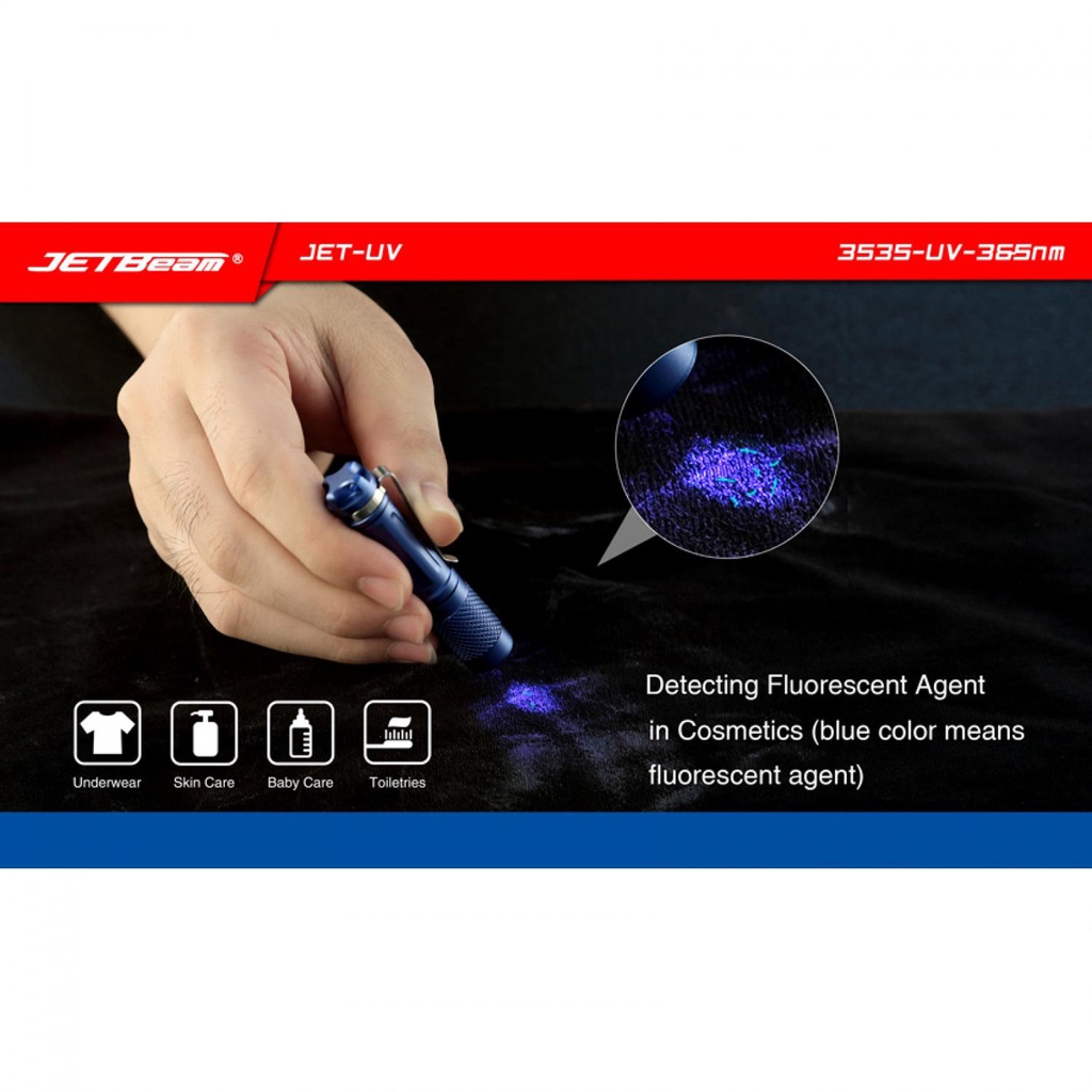 IDN TOOLS - JETBeam Jet-UV Senter LED Ultraviolet 3535-UV-365nm
