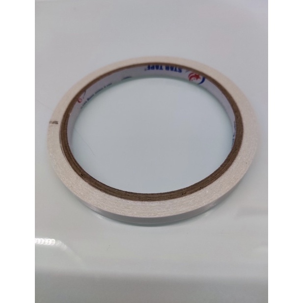 

ISOLASI DOUBLE TAPE STAR TAPE 6 mm x 10 meter | SELOTIP DOUBLE TAPE STAR KECIL