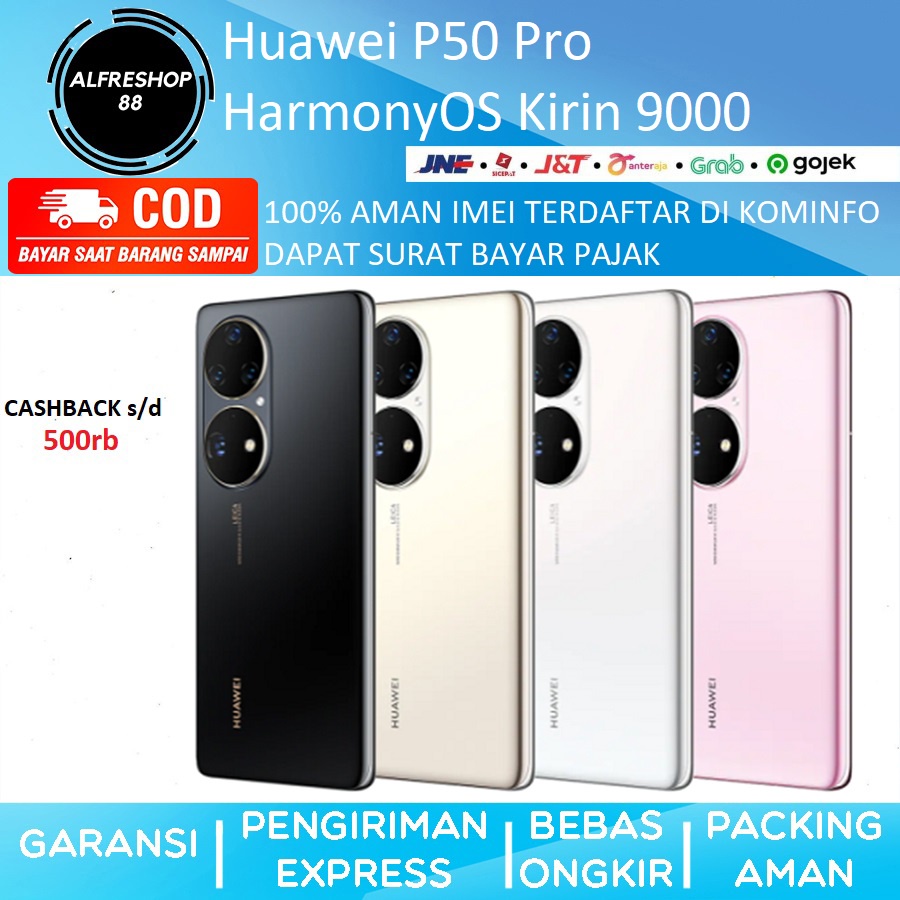 Huawei P50 Pro 8GB 256GB 512GB HarmonyOS Kirin 9000