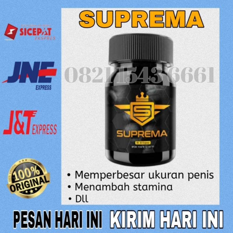 Suprema Asli Original Obat Pembesar Penis Kelamin Vital Kuat Sex Pria Tahan Lama Permanen