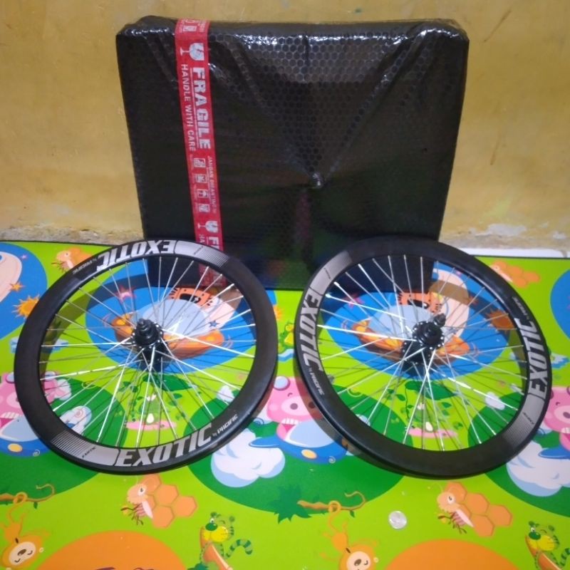 SP30D wheelset 20 atau velg sepeda 20in siap pakai sudah dirakit dan disetel jari2 36hol bisa cakram