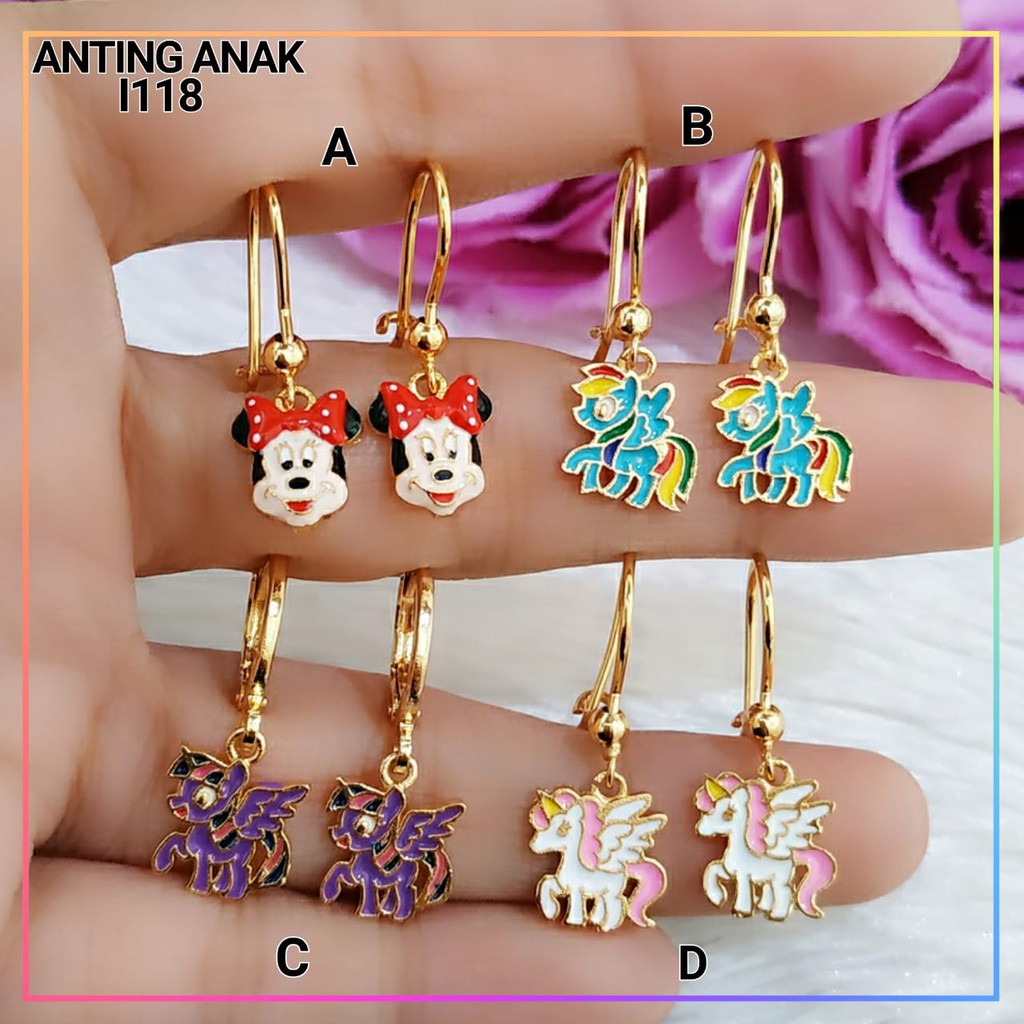 Anting xuping anting anak karakter lucu lapis emas gold I118