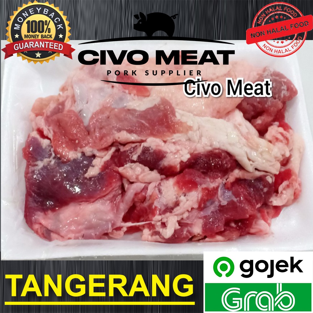 Tetelan Samcan Babi / Pork Belly ex Slice 500g