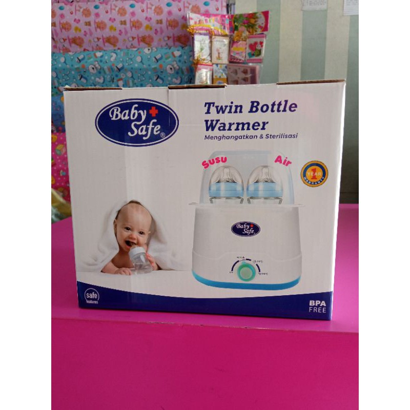 TWIN BOTTLE WARMER BABY SAFE