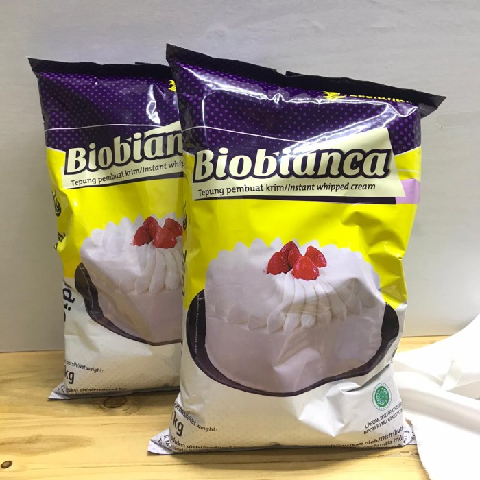 

Zeelandia Biobianca Bubuk Whipped Cream Instant 1 kg Whip Krim Kocok