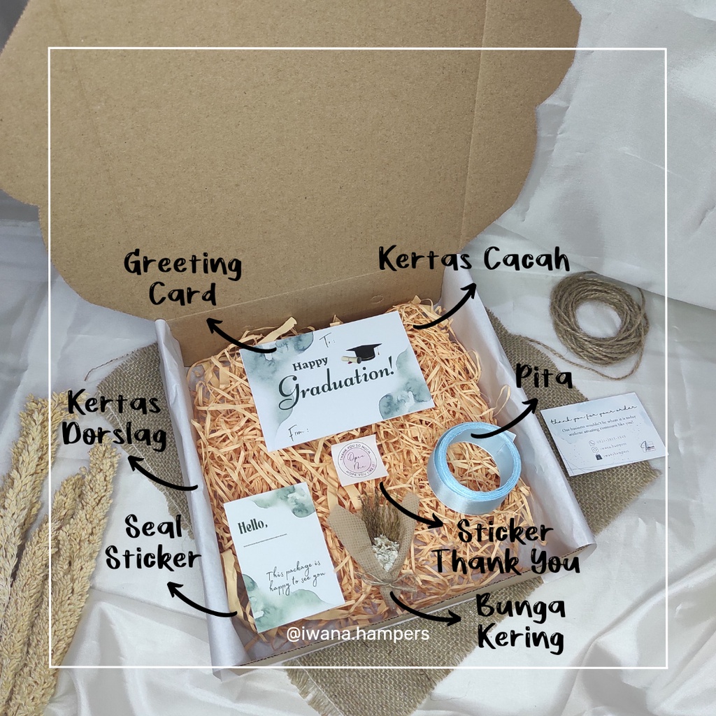 

Paket Kotak Kado 20 x 20 x 7,5 / 22 x 22 x 7,5 / Gift Box Birthday / Packaging Hadiah / Hampers Box