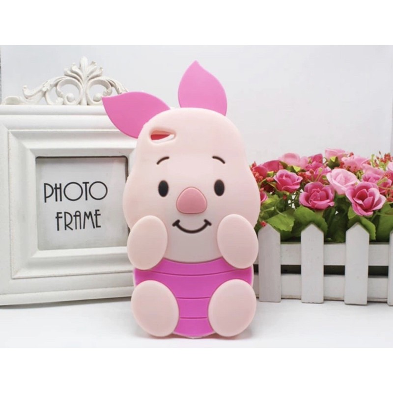 Silicon 3D Piglet For SAMSUNG J2  J5 PRIME J7 PRIME  silikon tebal karakter lucu / case anak anak warna biru / pelindung hp