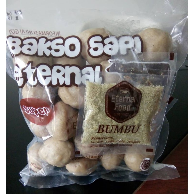 

Bakso Eternal super plus bumbu kuah