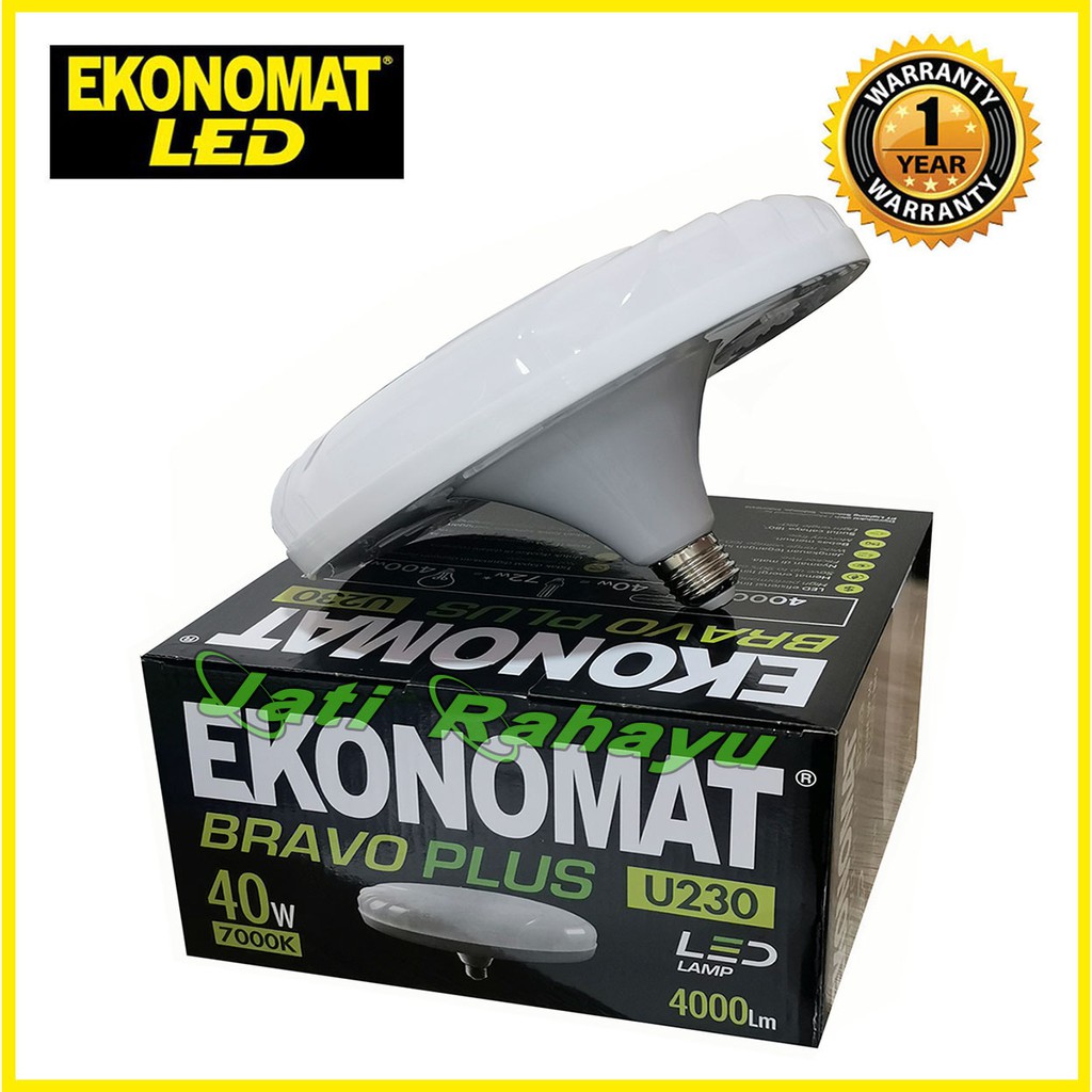 EKONOMAT LAMPU LED BRAVO PLUS 40W 40 Wat PUTIH