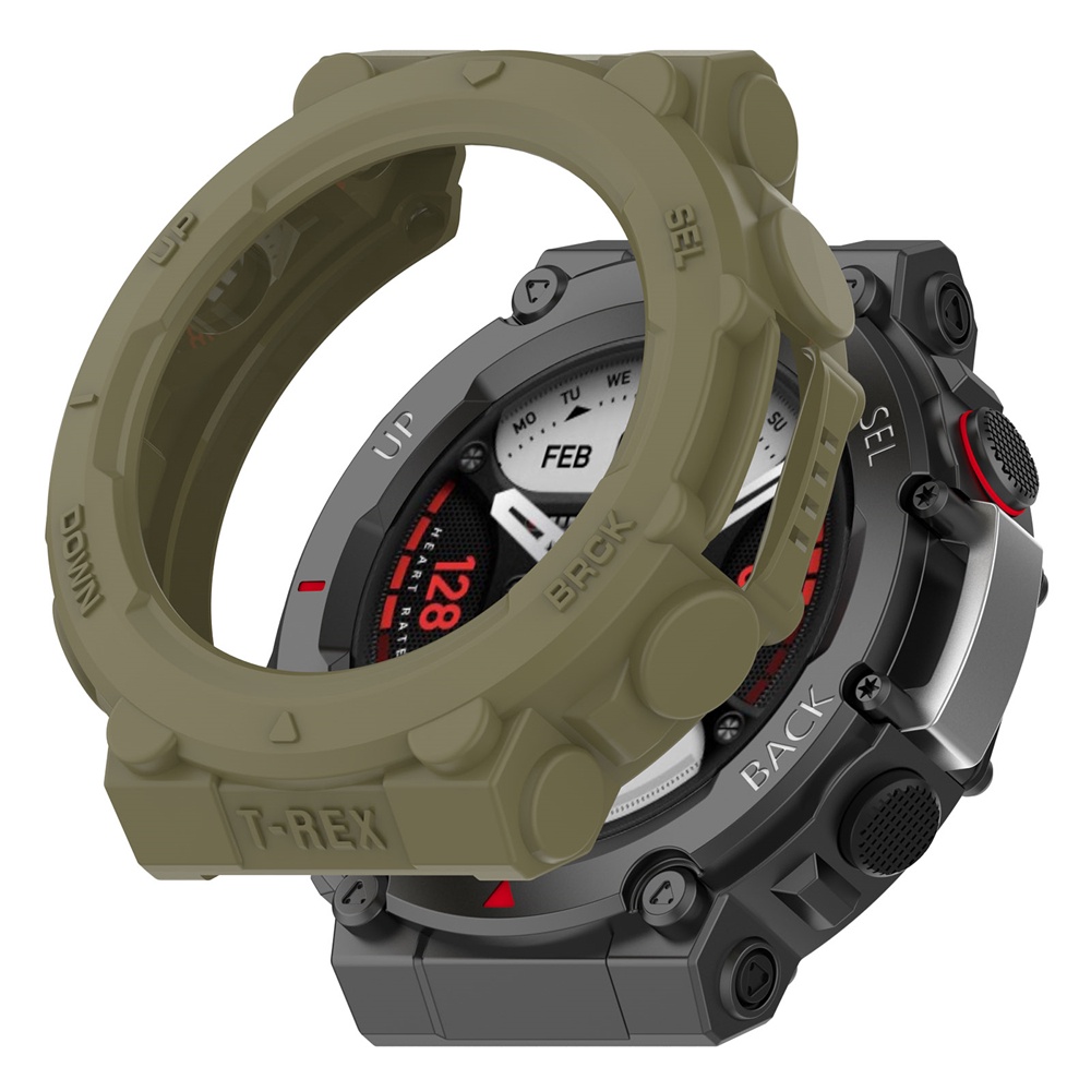 Casing Pelindung Bumper Bahan Silikon Untuk Huami Amazfit T-Rex 2