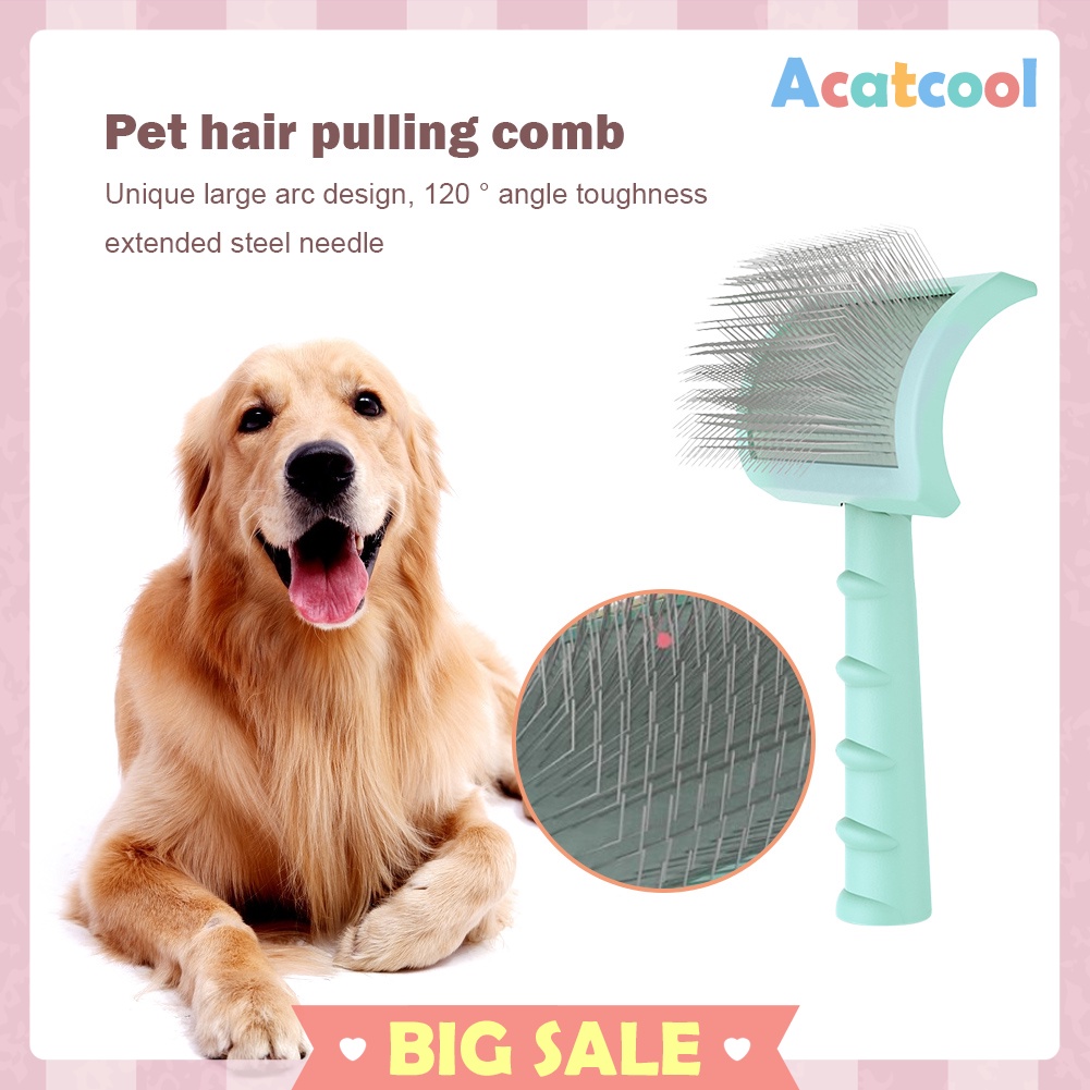 Pet Grooming Comb Shedding Needle Brush Dog Cat Loose Undercoat Dematting