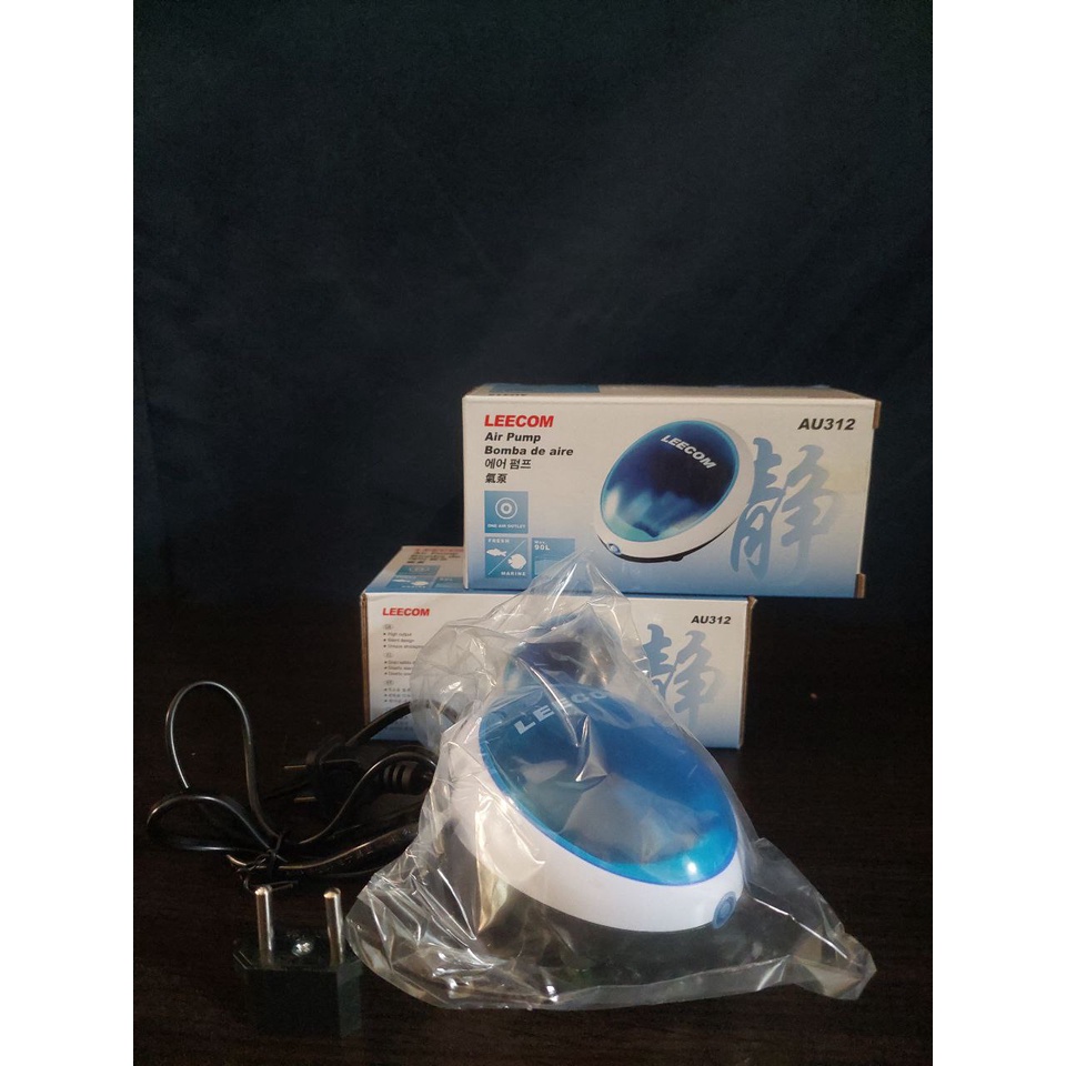 Leecom AU 312 aerator 1 lubang pompa udara aquarium super silent Tanpa Suara