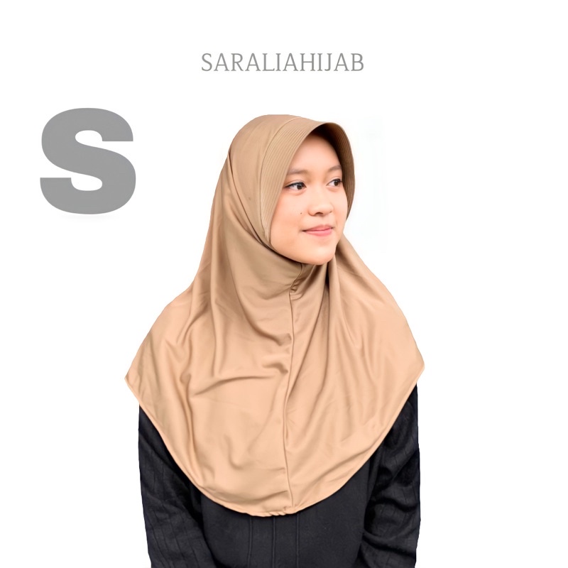 [S] KALIA BERGO ANTEM/ Hijab daily / kerudung bergo instan jilbab sekolah Saralia.id saraliahijab-1