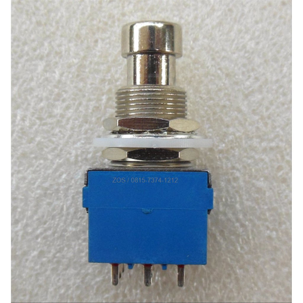 Stok terakhir Switch Pedal Effects Foot Push 3PDT Blue Obral