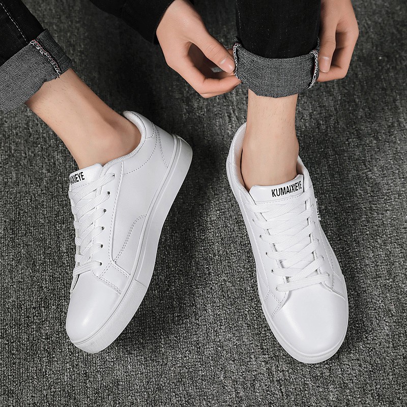 Sepatu full Putih Pria|Sepatu Pria Kasual Kerja Sneakers FULL White|Sneakers Basic|Sport|Full White|