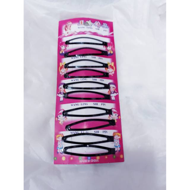 grosir  Jepit rambut 10 pcs tiptop kecil polos.