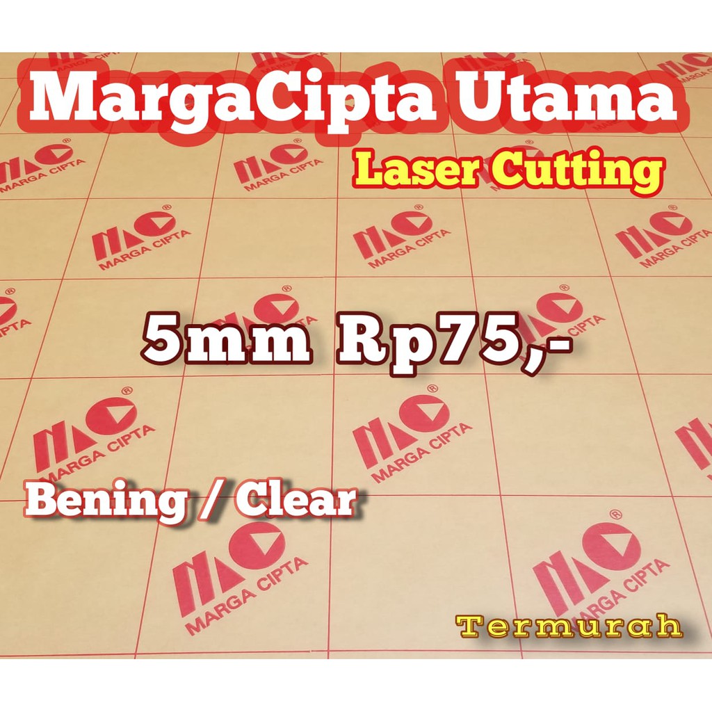 PREMIUM Acrylic 5mm Laser Cutting Bening Clear Potongan Akrilik Custom Transparan