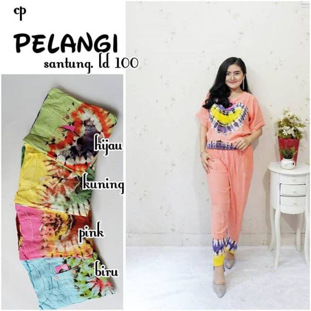 Setelan celana panjang batik pekalongan  baju  tidur  