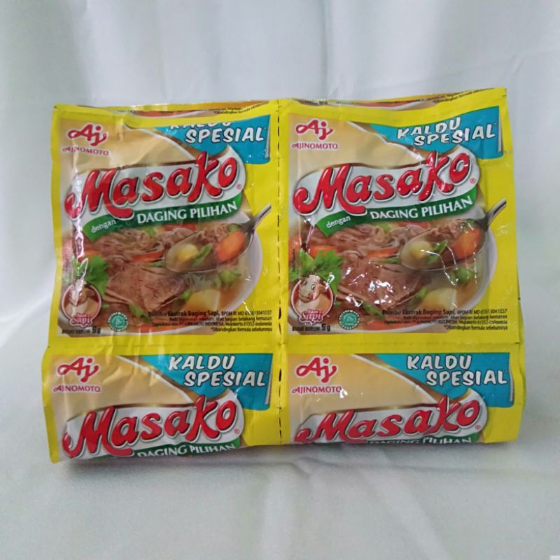 

Masako rasa sapi 9gr 1 renceng isi 12pcs