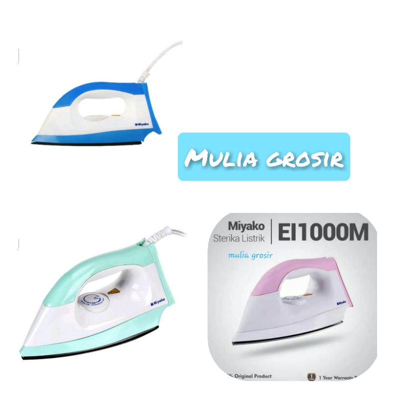 Setrika Miyako EI-1000M dan EI 1008 / Setrika Listrik