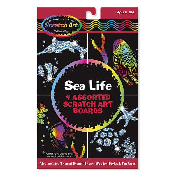 

Melissa & Doug Scratch Art Sea Life / MD-5918