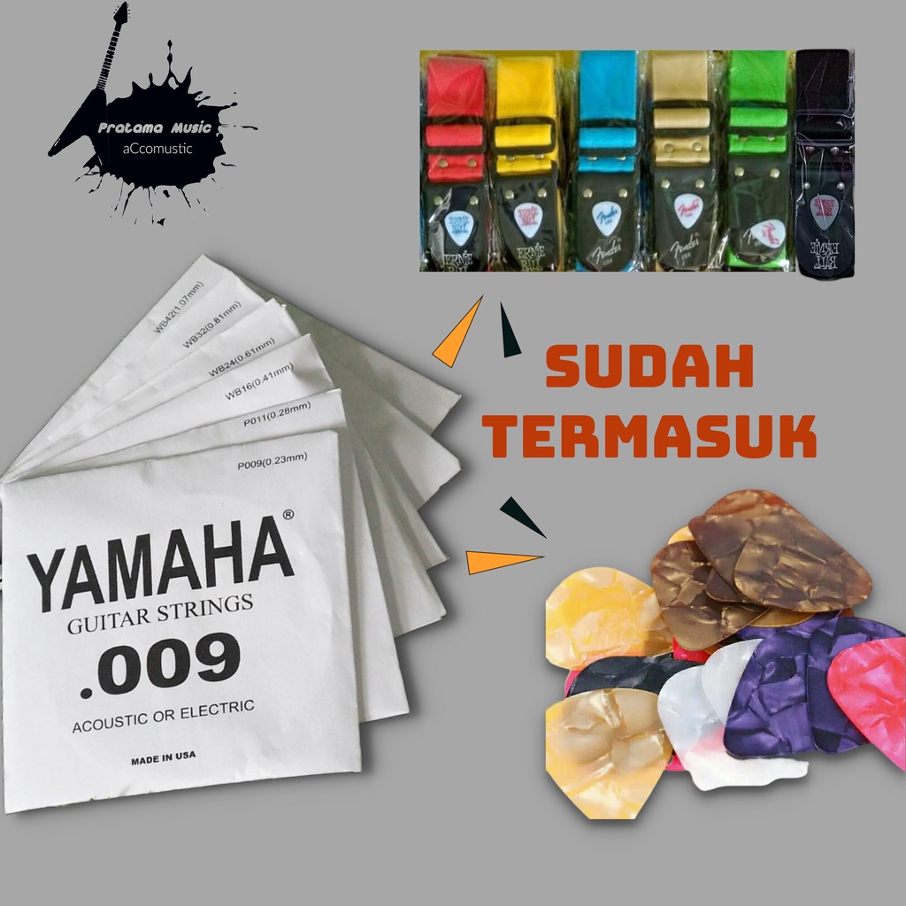 Paket Senar Gitar Yamaha EN09 Acoustis Electric Strings , Senar Gitar Akustik Elektrik Lokal , 09 , 