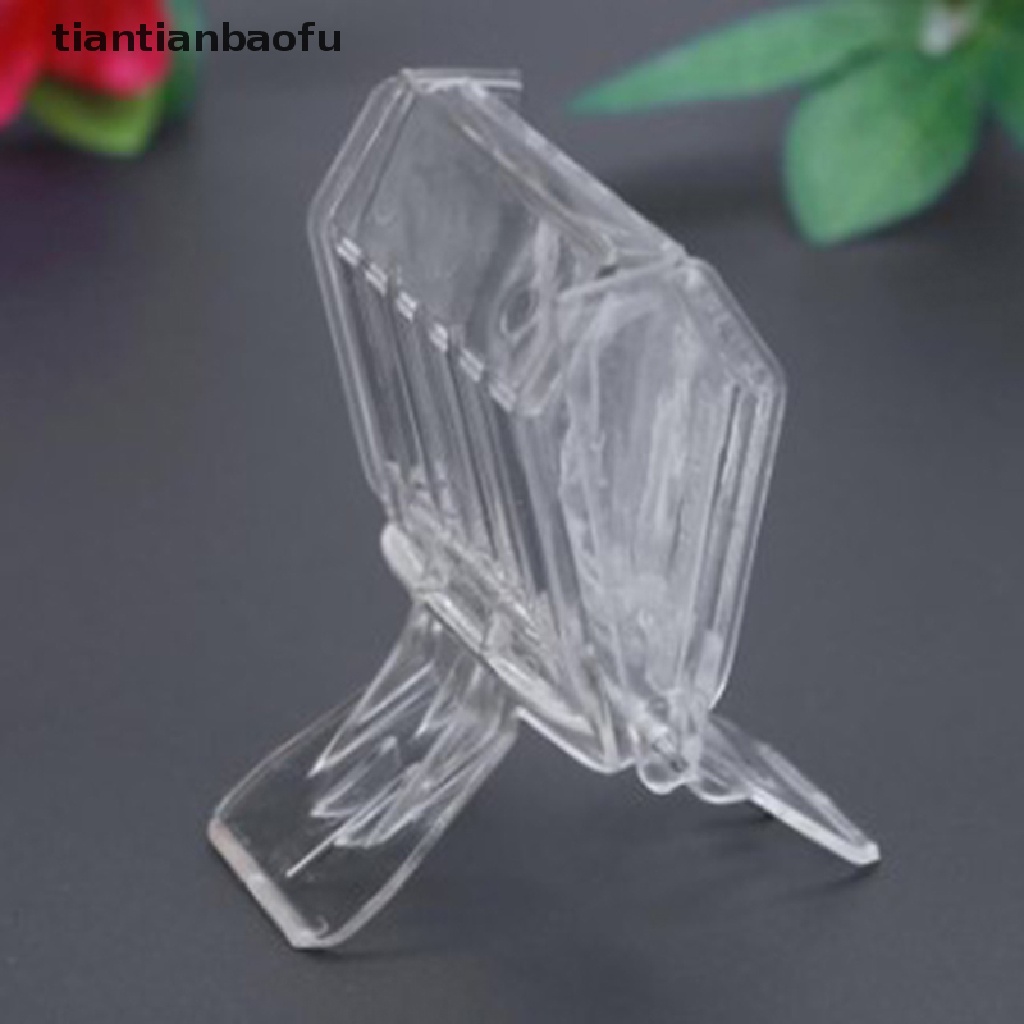 [tiantianbaofu] Bee Queen Catcher Colorless Clear Plastic Clip Cage Beekeeping Equipment Tool  Boutique