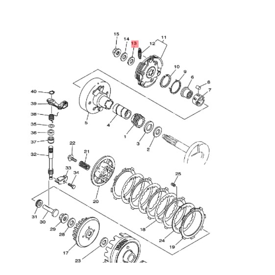 washer plate ring kampas otomatis kopling champ alfa force 1 force1 f1zr fizr f1z fiz r original ygp