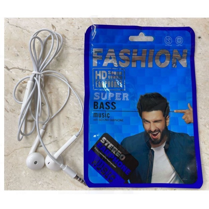 R12 Headset Superbazz R12 Non Karet Handsfree Earphone With Mic Grosir