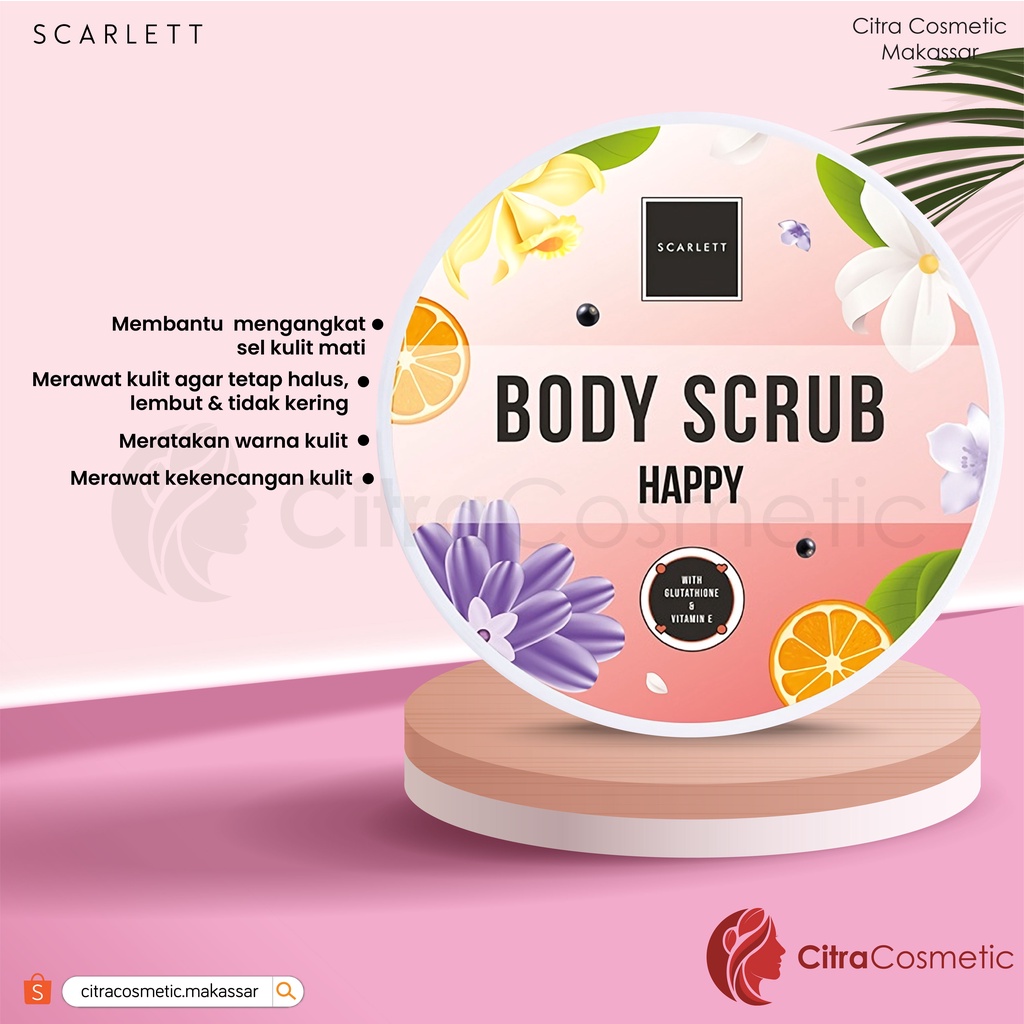 Scarlett Body Scrub Happy Pink 250 Ml