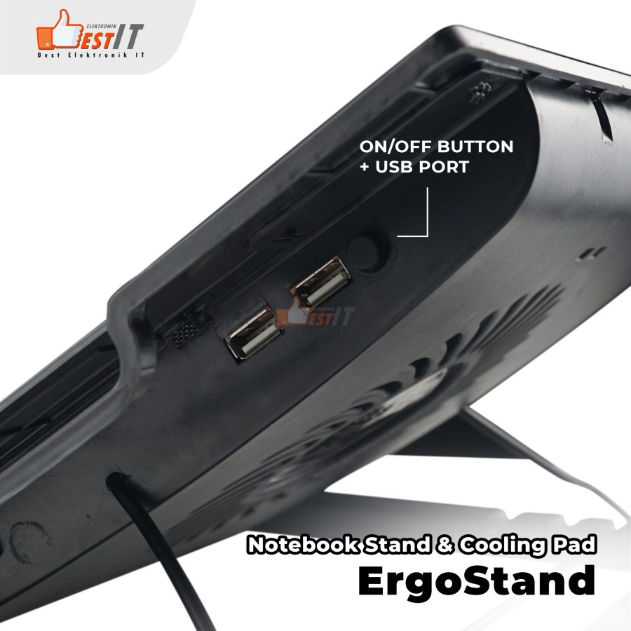 Cooling Pad MT-08 Ergostand Kipas Pendingin Laptop