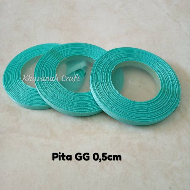 

Pita GG 0,5cm ~ hijau toska