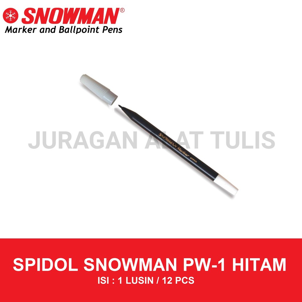 

SPIDOL SNOWMAN PW-1 / SPIDOL KECIL / SPIDOL MEWARNAI WARNA HITAM