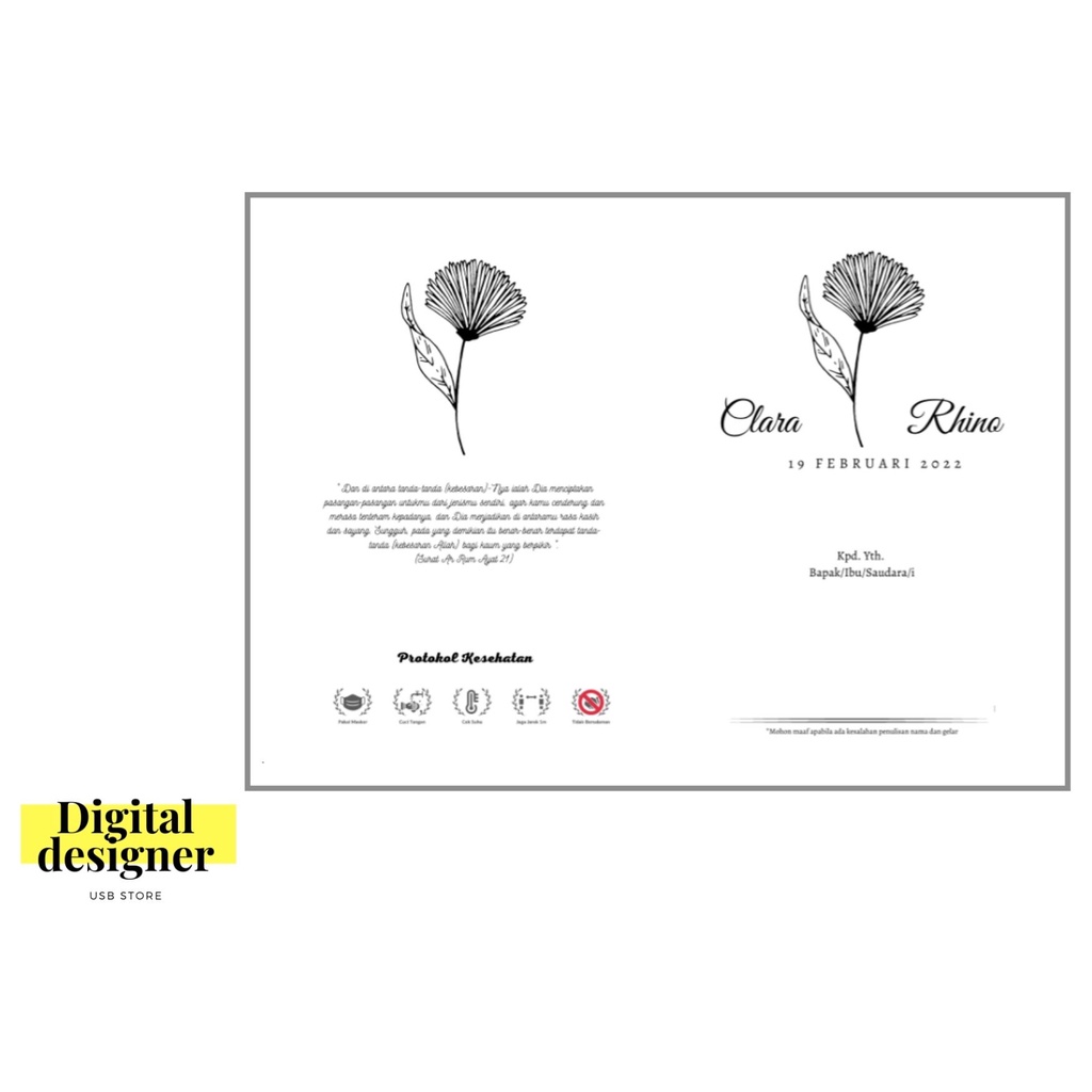 

UNDANGAN PERNIKAHAN MURAH | UNDANGAN AESTETIC | UNDANGAN