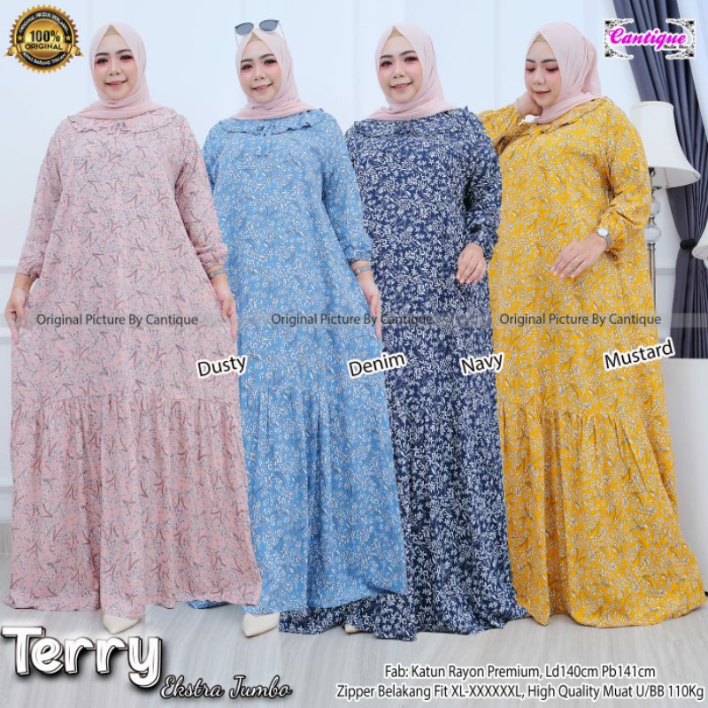 GAMIS WANITA JUMBO TERRY EKSTRA JUMBO by Cantique