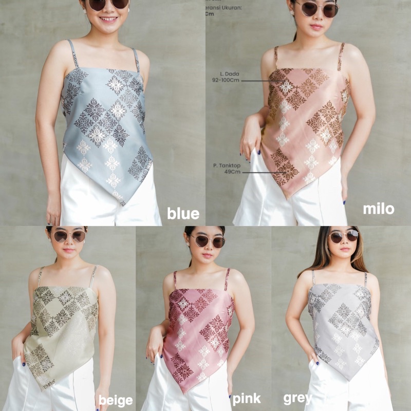 Bandana Scarf Tank Top - Bandana Top / Crop Top / Satin Top / Knit Top / Tank Top / Scarf Tank Top /