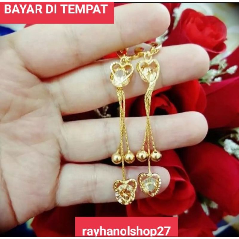 Anting Xuping Jurai anting wanita dewasa lapis emas 24k terlaris