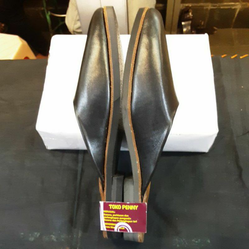 Sandal Slop Kulit Pria Adat Jawa Murah