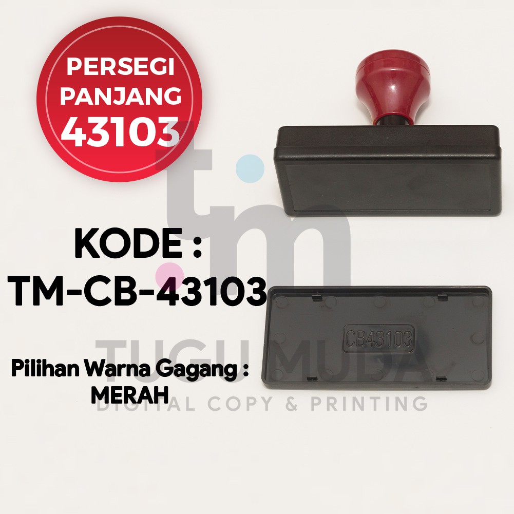 

Gagang Flash Stamp PERSEGI PANJANG 43103 (43x103mm) - TM-CB-43103