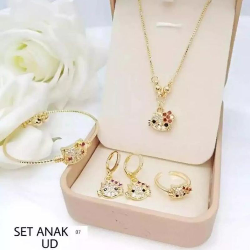 Set Anak Kitty Gold Xuping