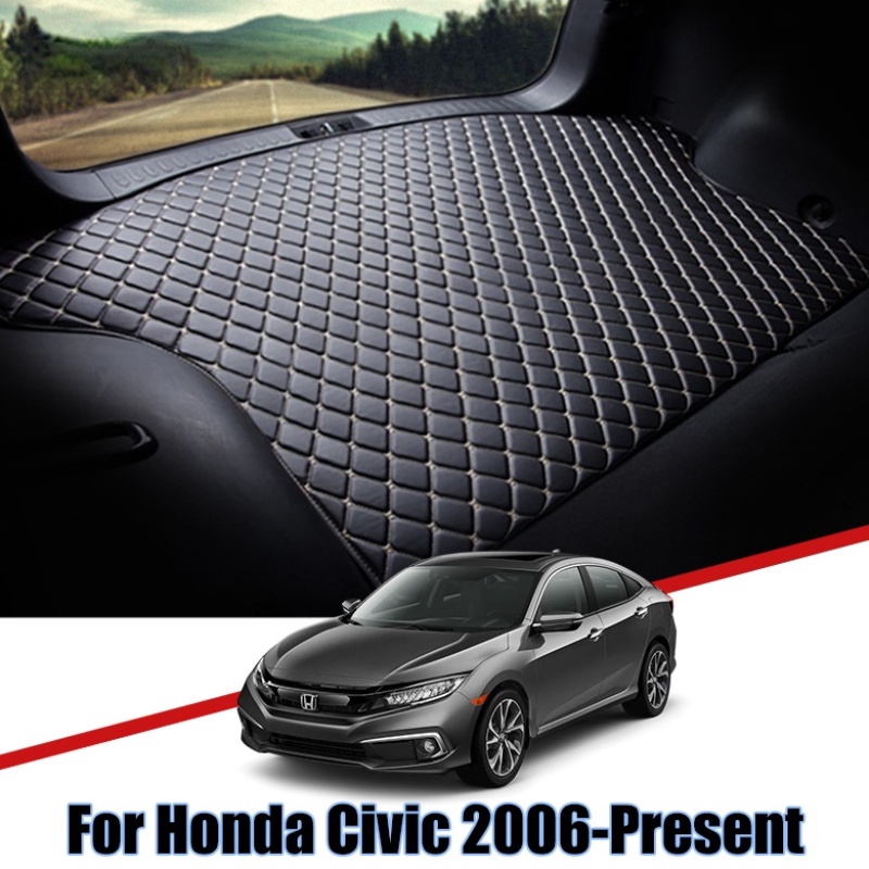 Matras Bagasi Mobil Bahan Kulit Premium Untuk Honda Civic 2016-2020