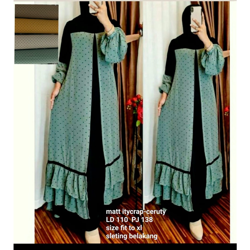 gamis sabyan bahan ceruty premium/hanny maxy