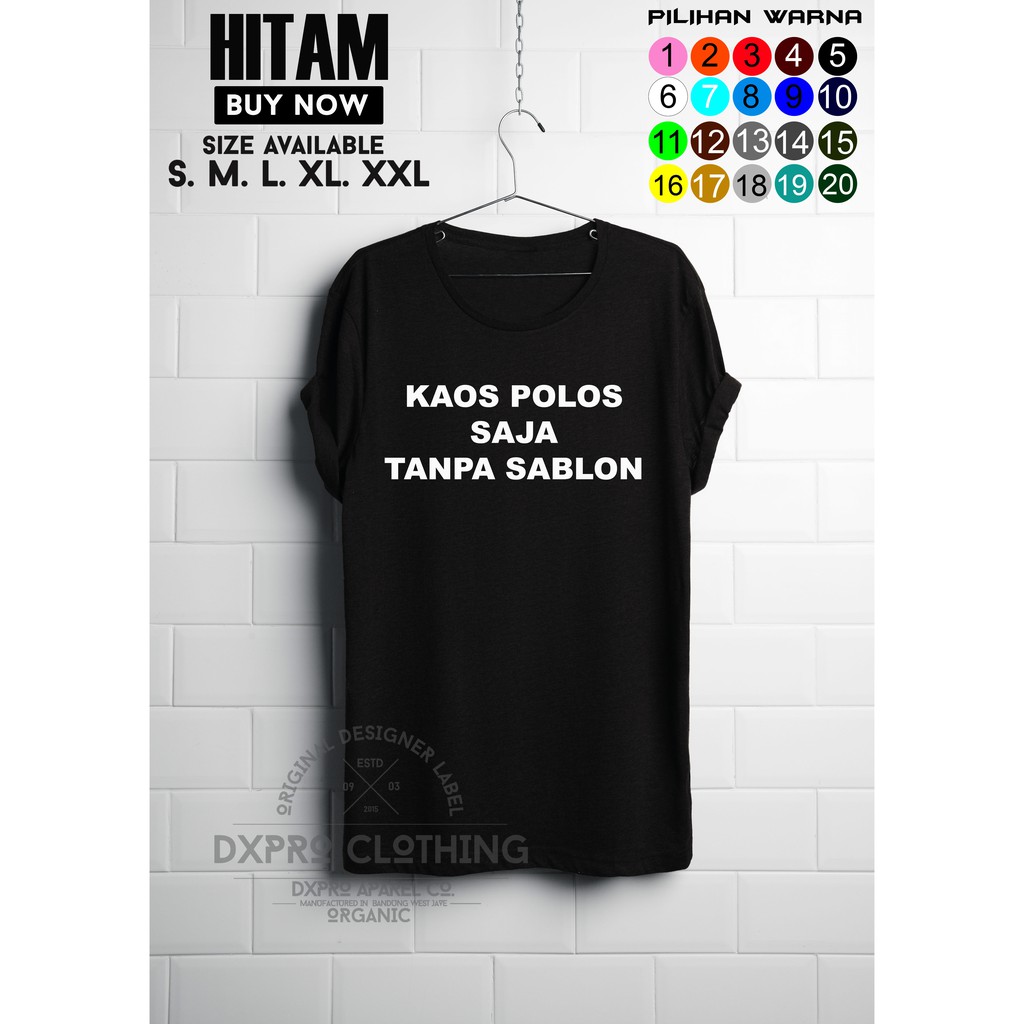 Kaos Baju Custom Sablon Satuan Design Suka Suka