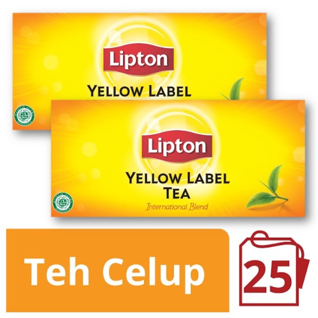 

Lipton Yellow Label Teh Hitam Celup Isi 25 Twin Pack