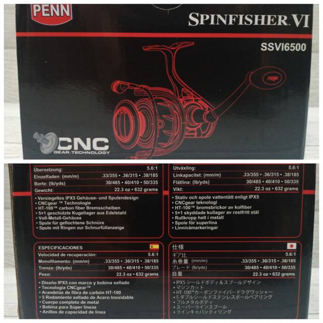 REEL PENN SPINFISHER VI 6500...TERBARU